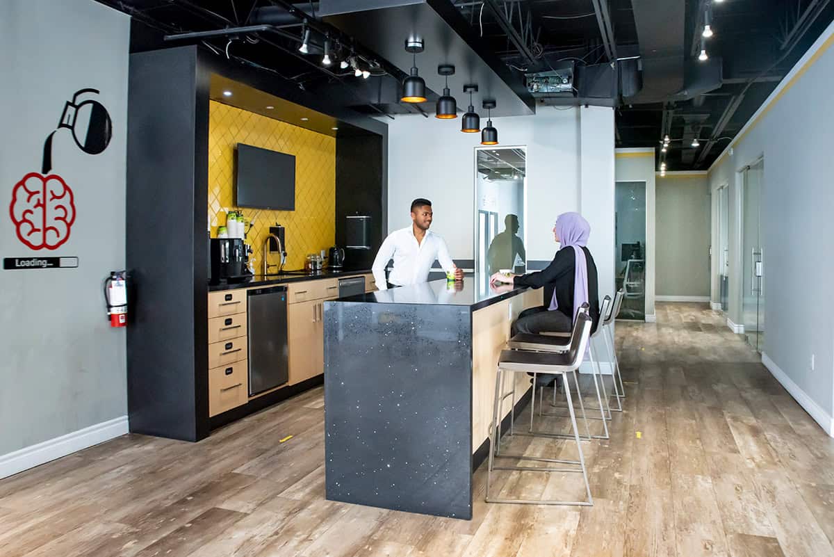 Venture X Mississauga Sherwoodtowne pantry area