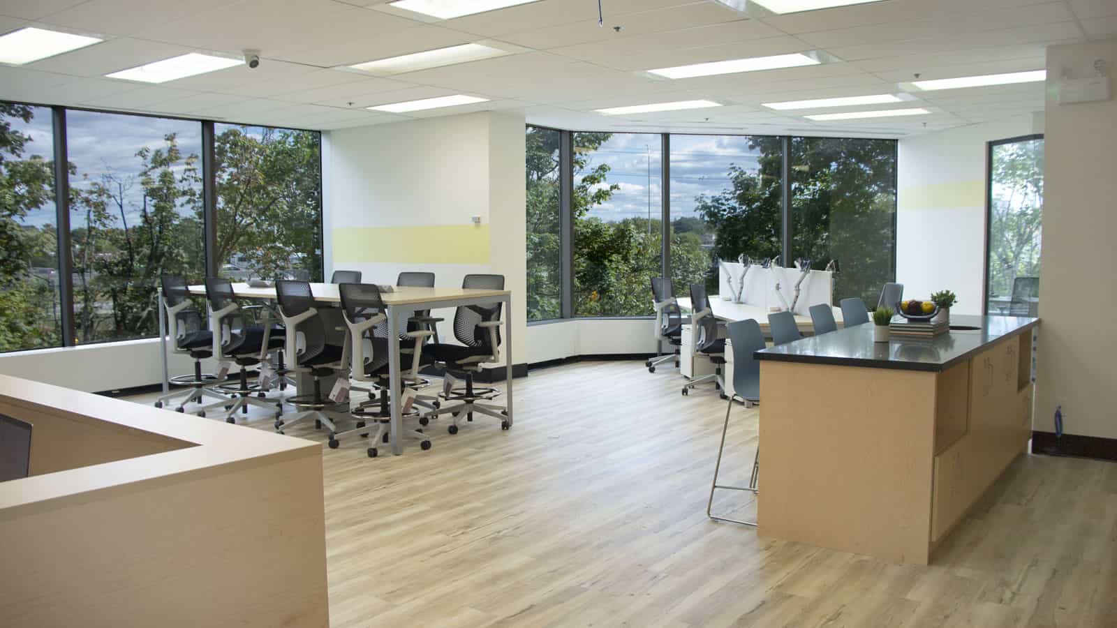 Venture X Ottawa open desks at 1525 Carling Avenue